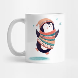 Penguin in Christmas sweater Mug